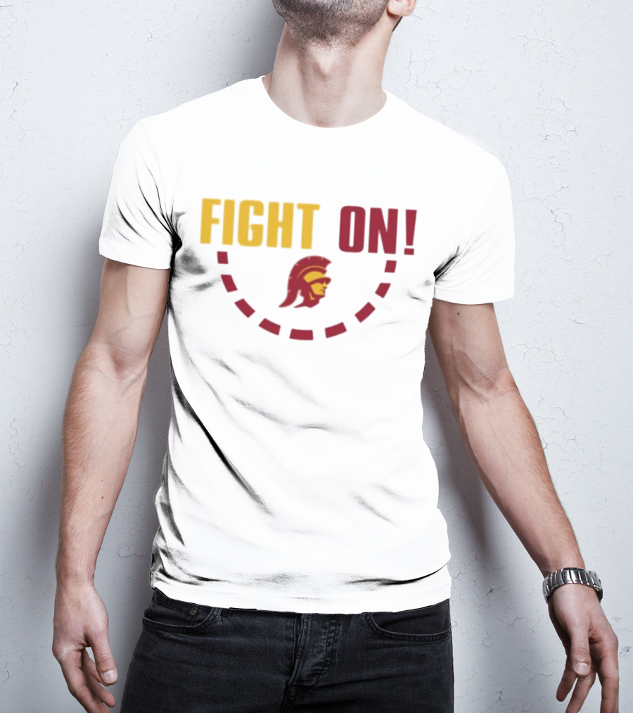 FIGHT ON USC Trojans Trojan Head T-Shirt