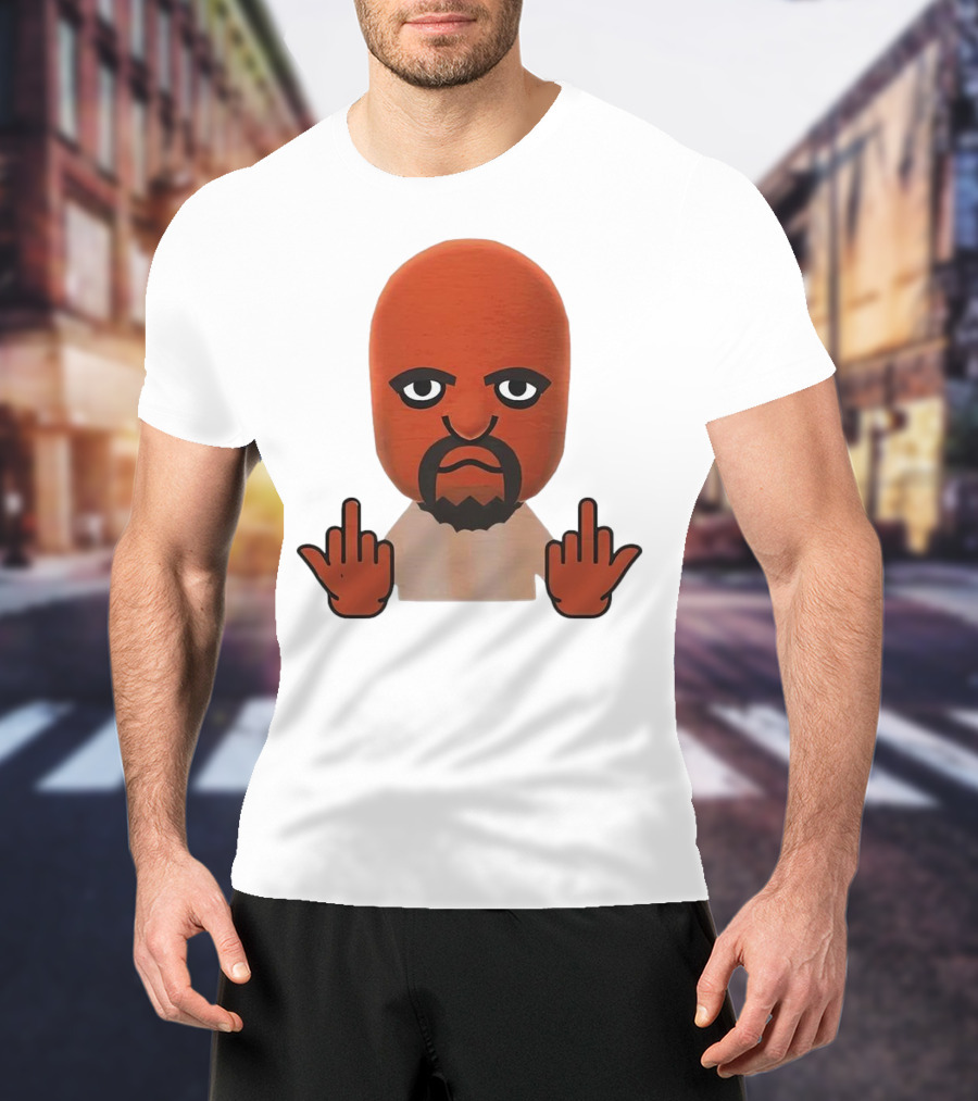Mii Mood Funny Character With Hand Gesture T-Shirt