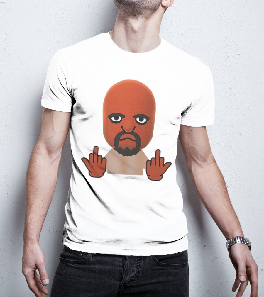 Mii Mood Funny Character With Hand Gesture T-Shirt