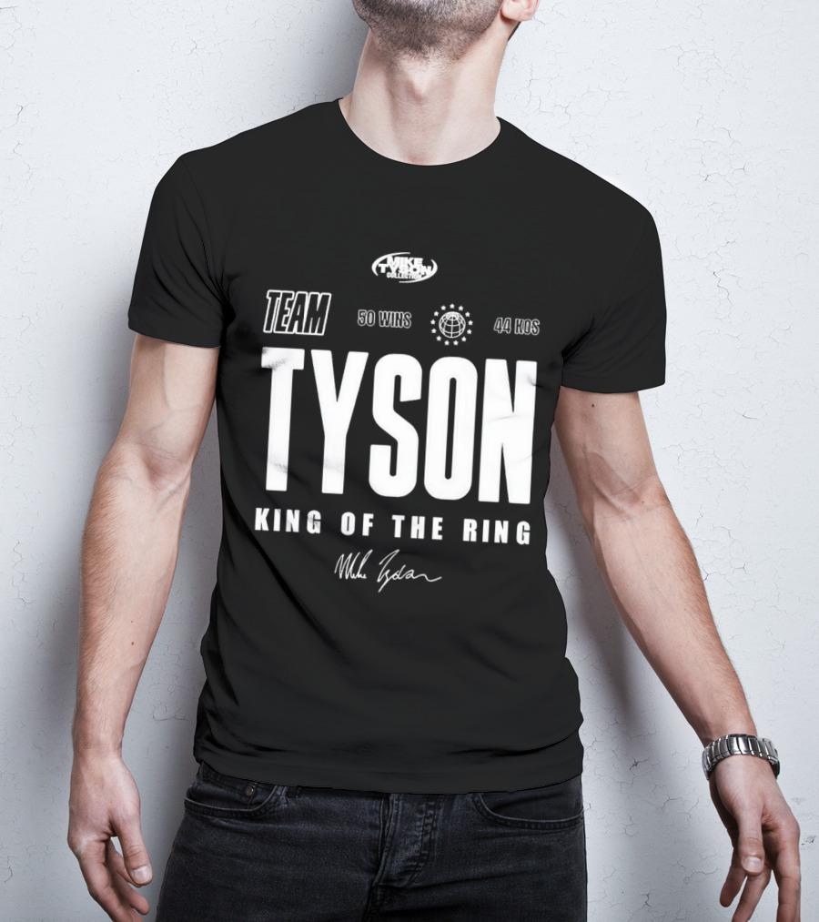 Mike Tyson Collection Team Tyson 50 Wins 44 KOs King Of The Ring T-Shirt