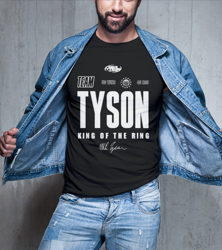 Mike Tyson Collection Team Tyson 50 Wins 44 KOs King Of The Ring T-Shirt