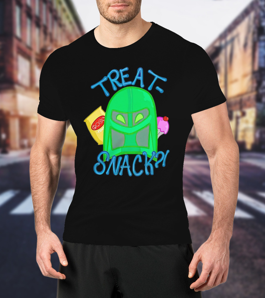 Treat Snack Helmet With Ice Cream And Space Snacks T-Shirt