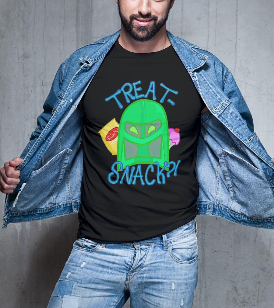 Treat Snack Helmet With Ice Cream And Space Snacks T-Shirt