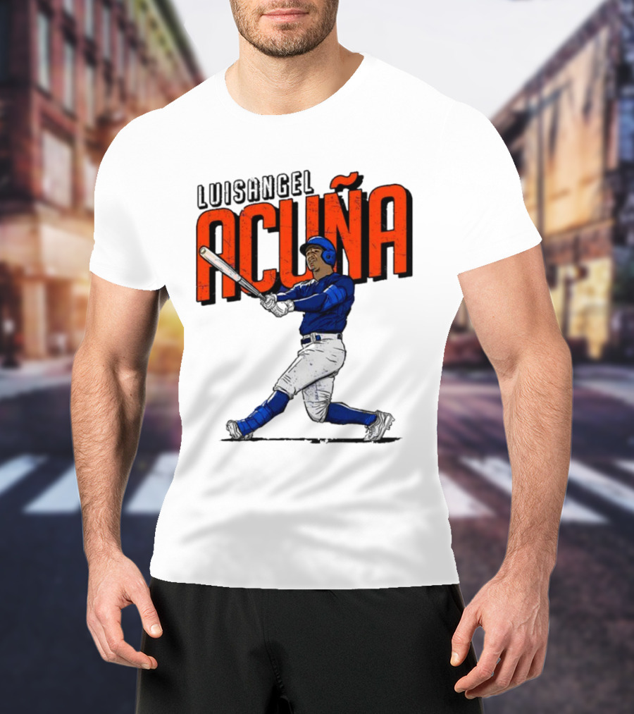 Luisangel Acuna Baseball Hitter Action T-Shirt