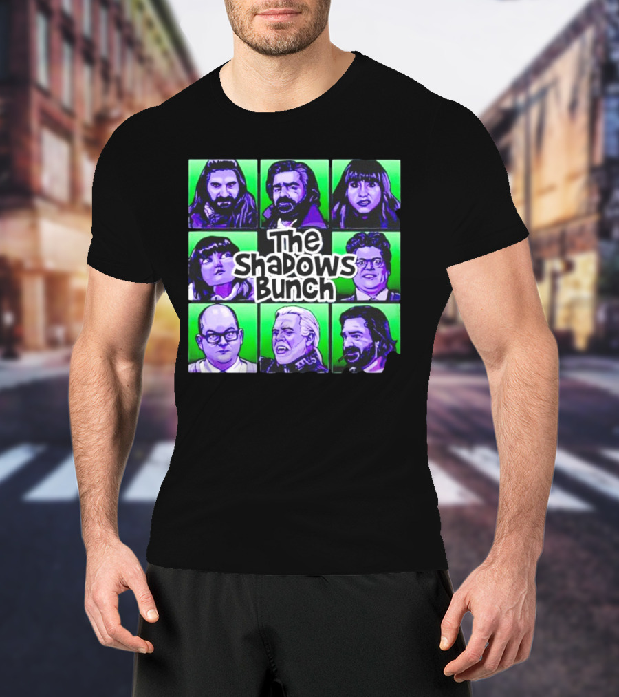The Shadows Bunch Characters Pop Art Collage T-Shirt