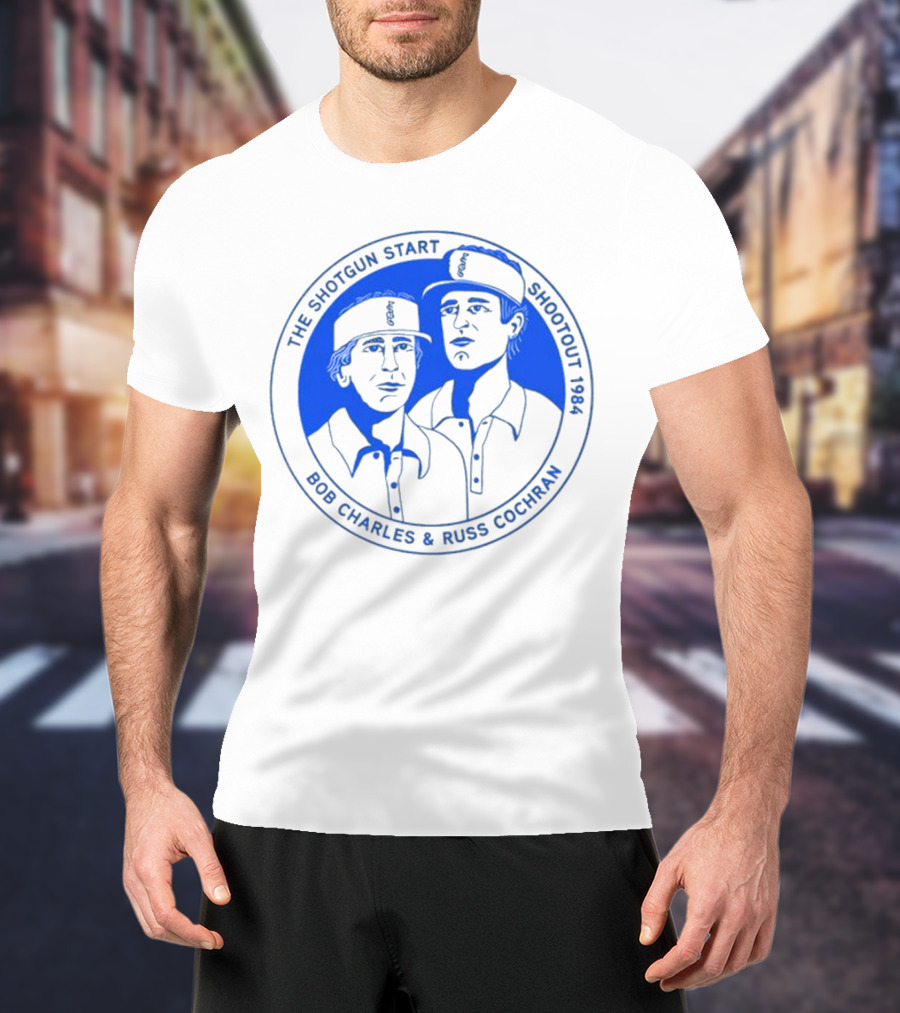 The Shotgun Start Shootout 1984 Bob Charles And Russ Cochran T-Shirt