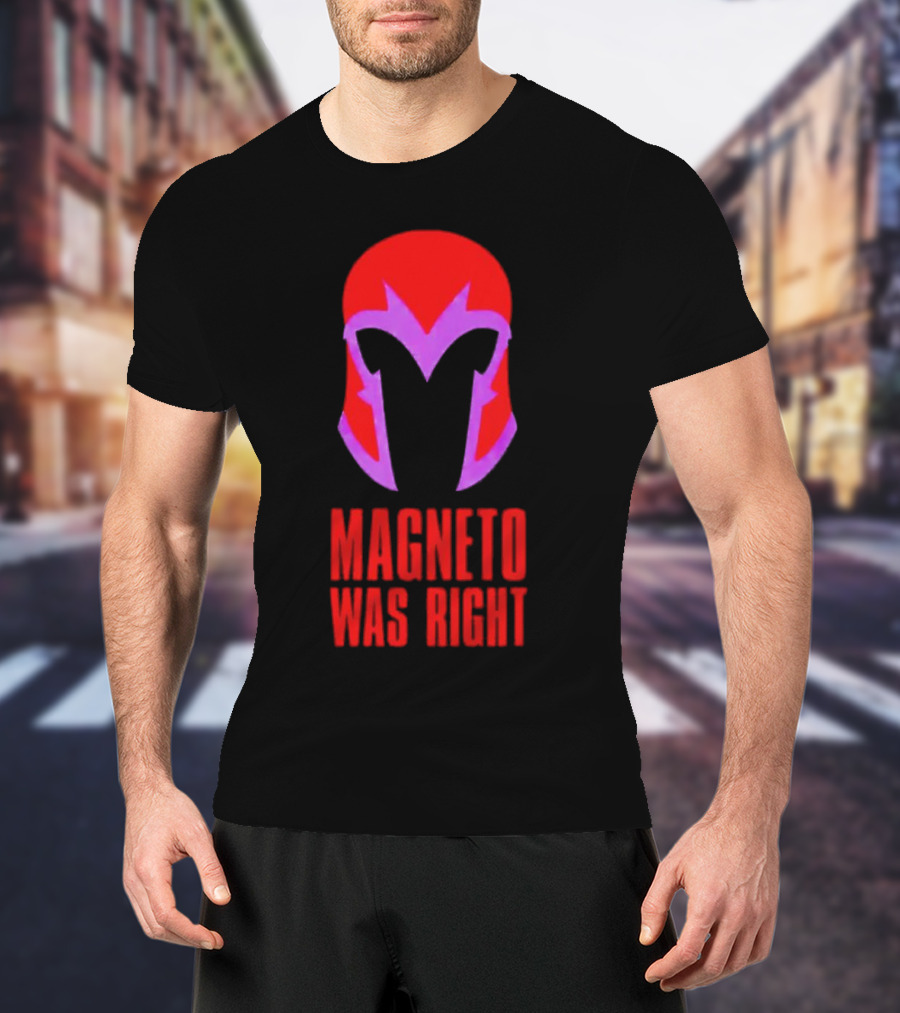 Magneto Was Right Helmet Icon Marvel Fan T-Shirt