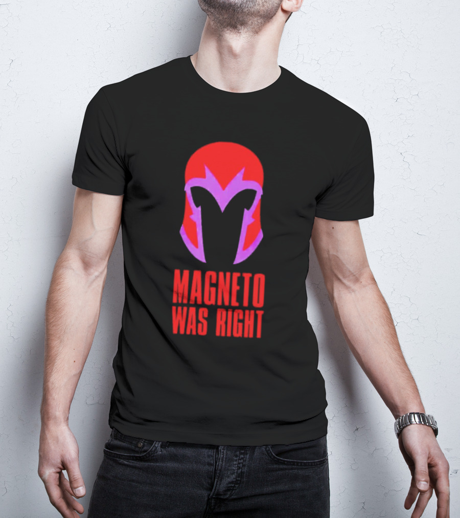 Magneto Was Right Helmet Icon Marvel Fan T-Shirt