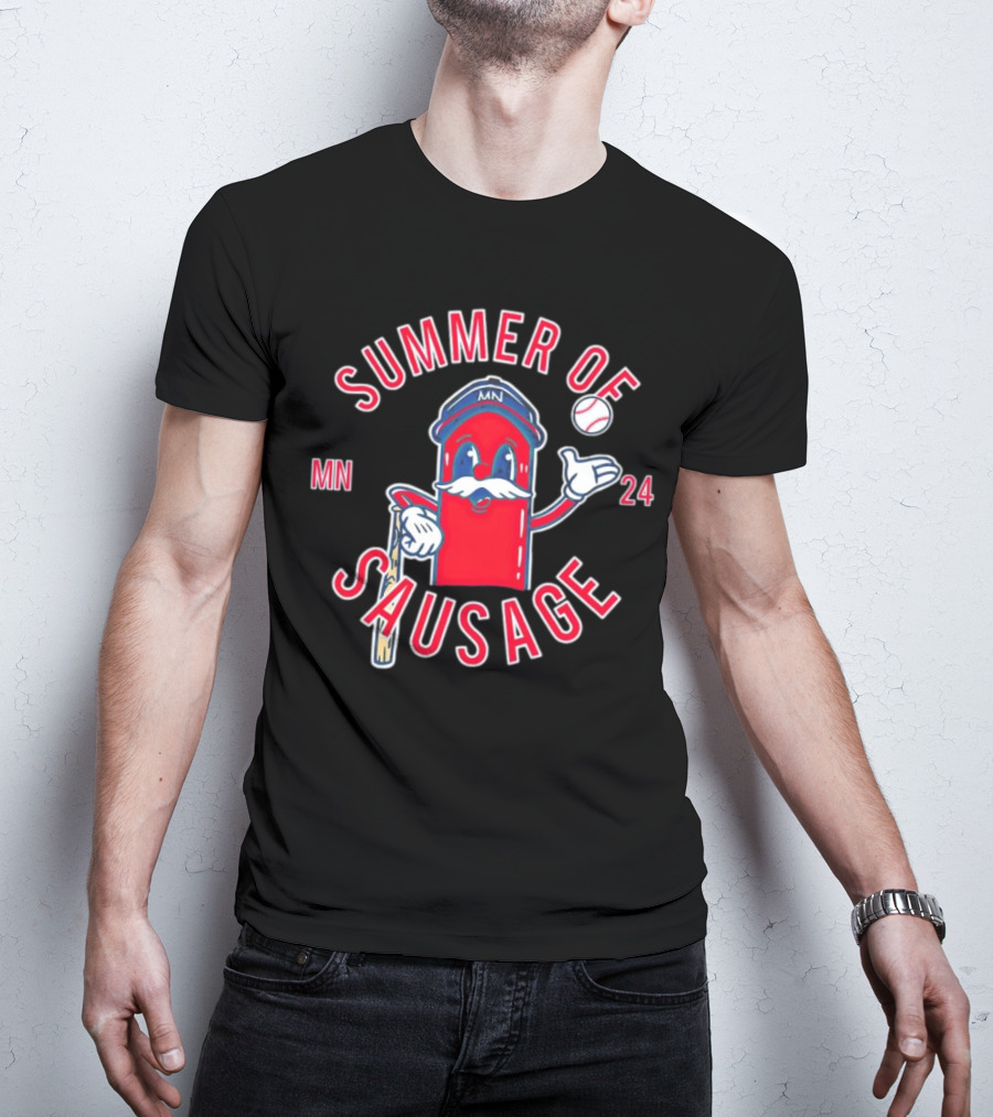 Summer Of Sausage MN Baseball Mascot 24 T-Shirt
