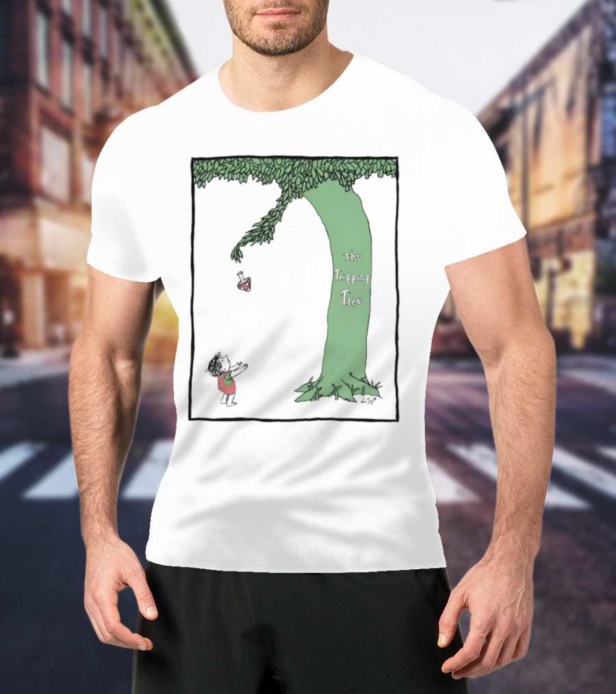 The Tripping Tree Heart Exchange Green Animation T-Shirt