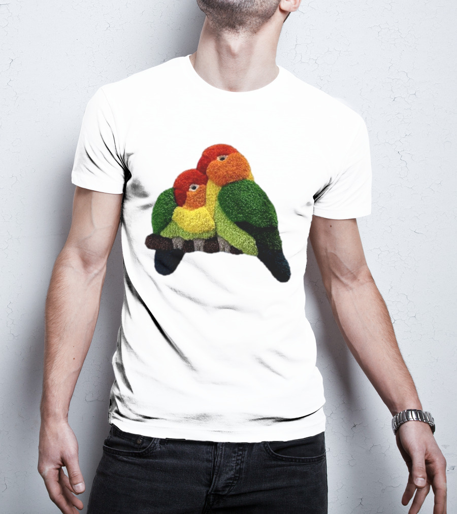 A Pair Of Lovely Parrots In Vibrant Cozy Colors T-Shirt