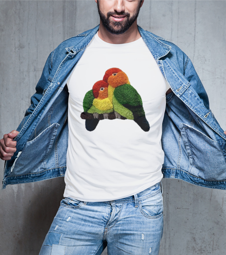 A Pair Of Lovely Parrots In Vibrant Cozy Colors T-Shirt