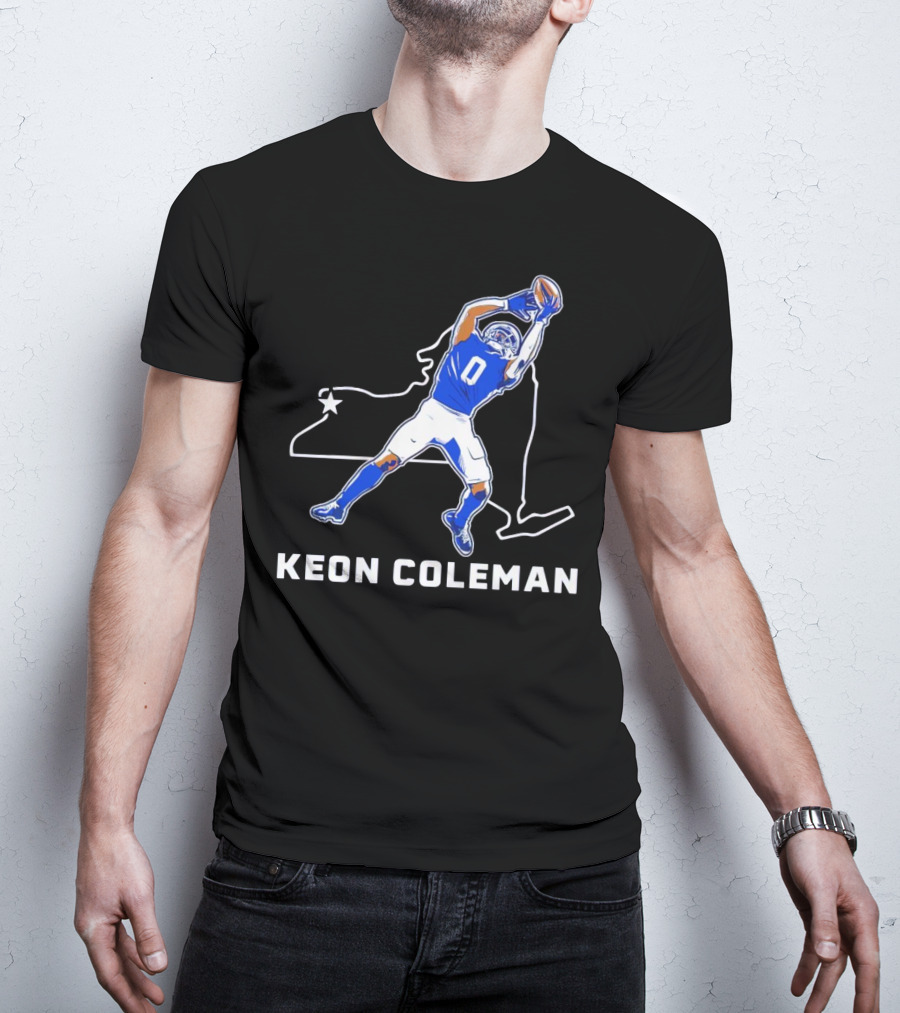 Keon Coleman Football Catch Buffalo State Star T-Shirt