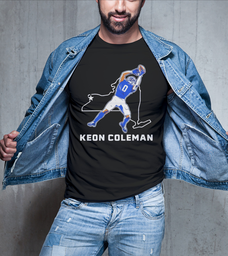 Keon Coleman Football Catch Buffalo State Star T-Shirt
