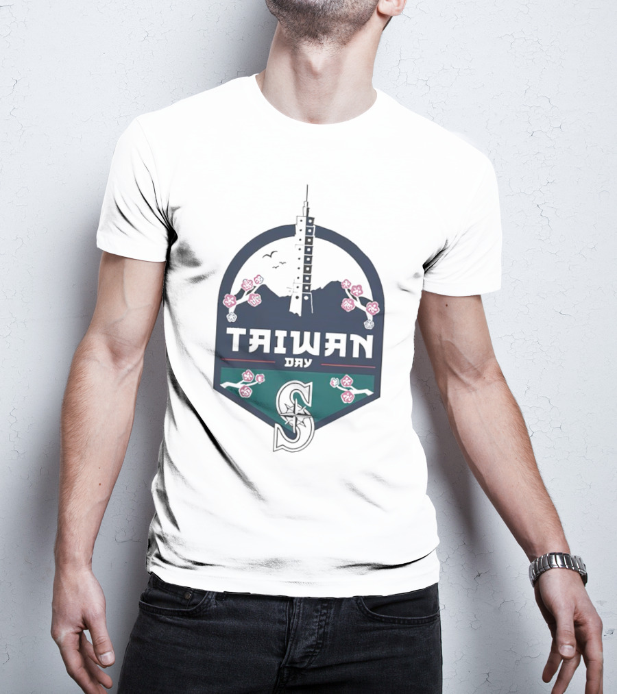 Taiwan Night Mariners Sakura Skyline T-Shirt