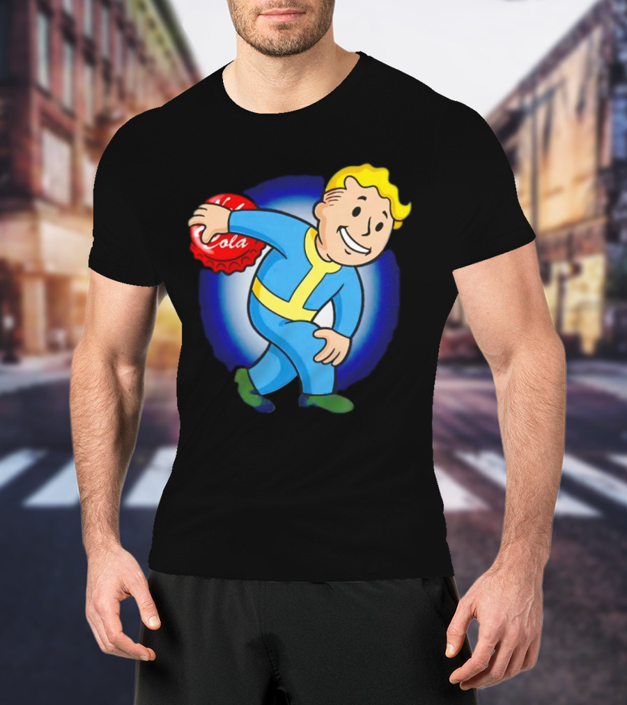 Vault Boy Nuka Cola Discobolus Pose T-Shirt