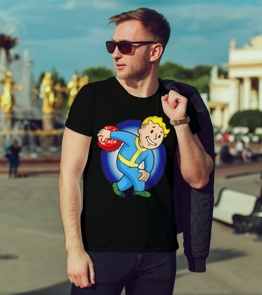 Vault Boy Nuka Cola Discobolus Pose T-Shirt