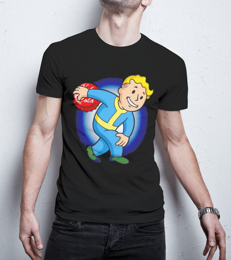 Vault Boy Nuka Cola Discobolus Pose T-Shirt