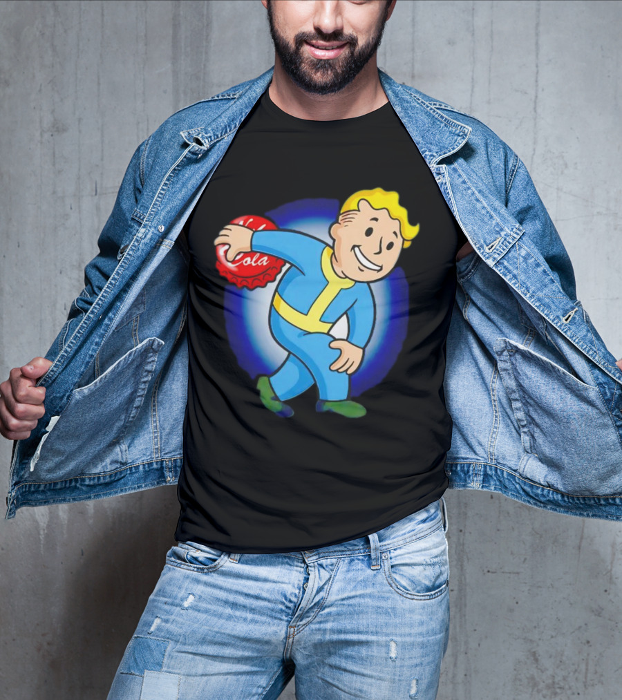 Vault Boy Nuka Cola Discobolus Pose T-Shirt