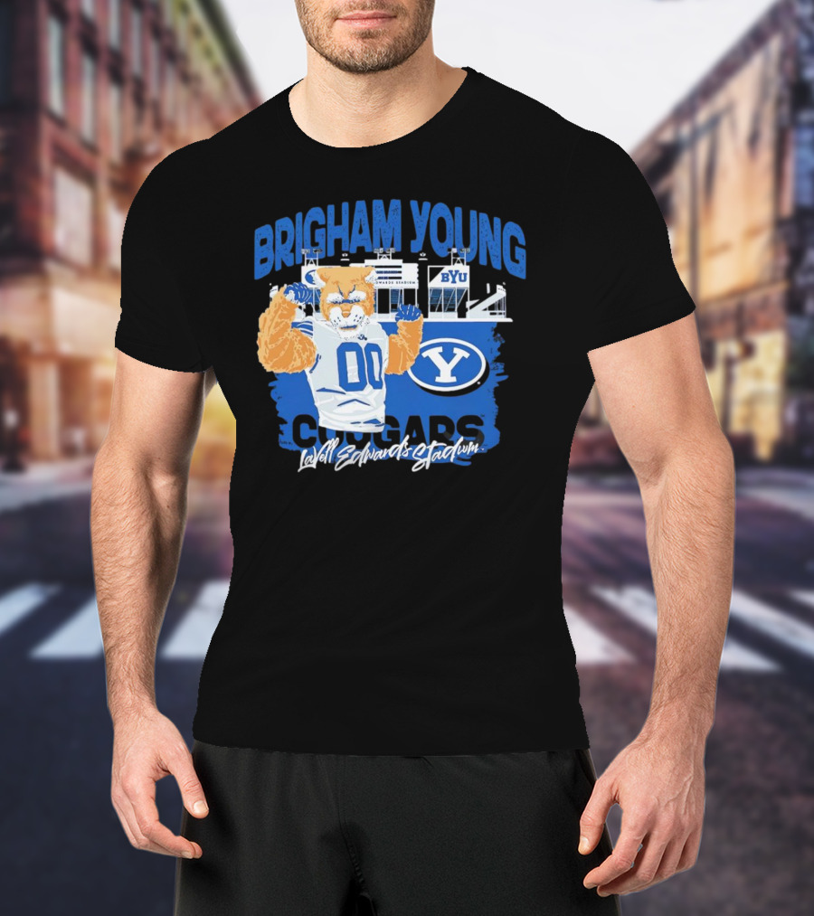 Brigham Young Cougars BYU Lavell Edwards Stadium T-Shirt