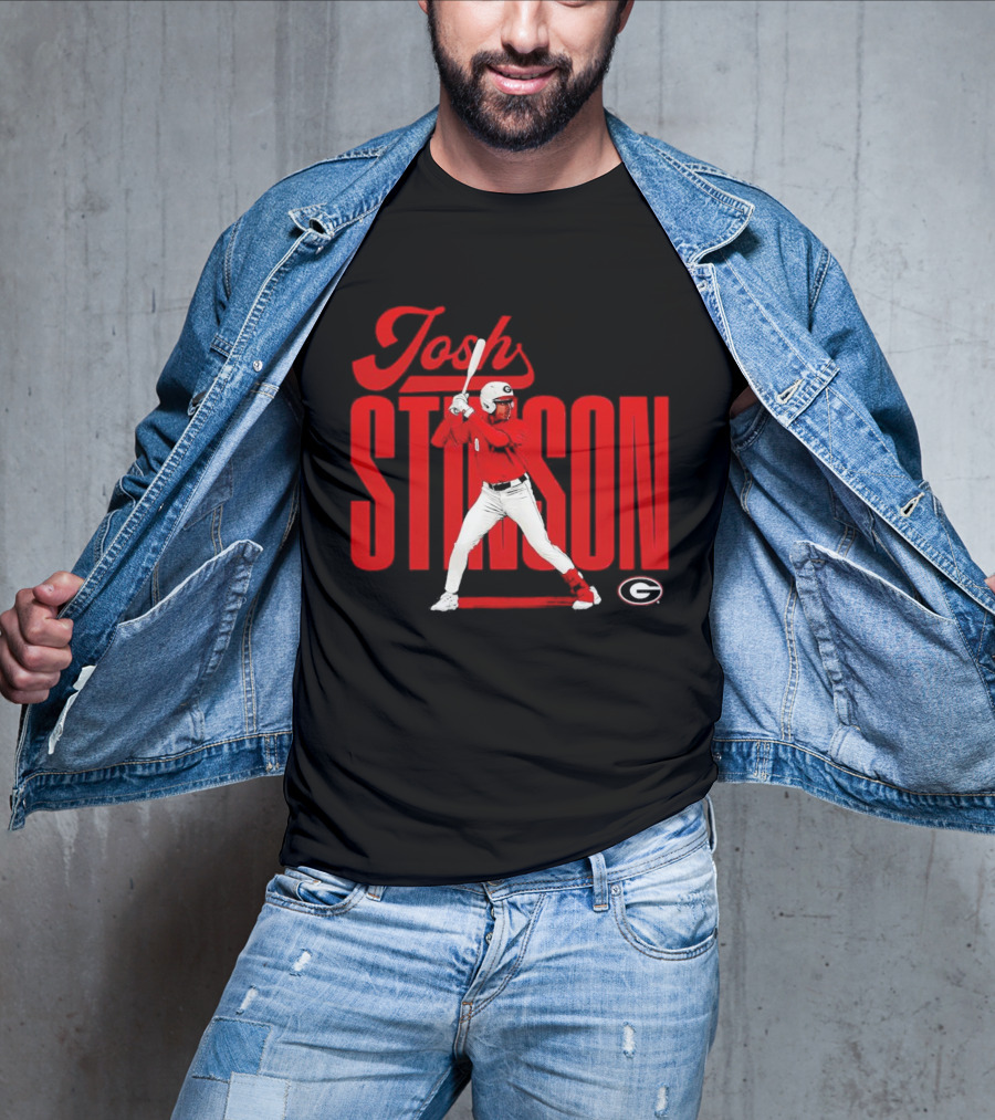 Josh Stinson Georgia Baseball Player Collage NCAA T-Shirt