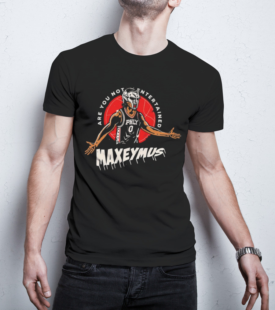 Maxeymus Are You Not Entertained Phly Basketball Gladiator T-Shirt