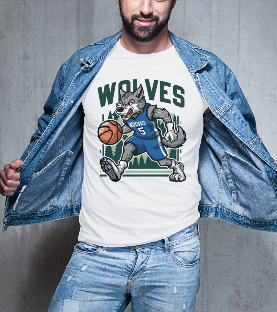 Wolves Basketball Vintage Minnesota Timberwolves T-Shirt
