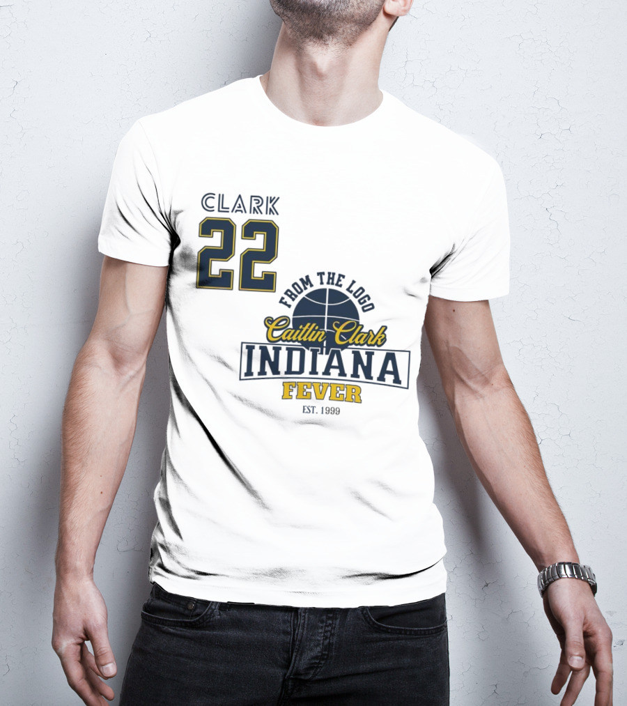 Clark 22 From The Logo Caitlin Clark Indiana Fever Est. 1999 Basketball T-Shirt