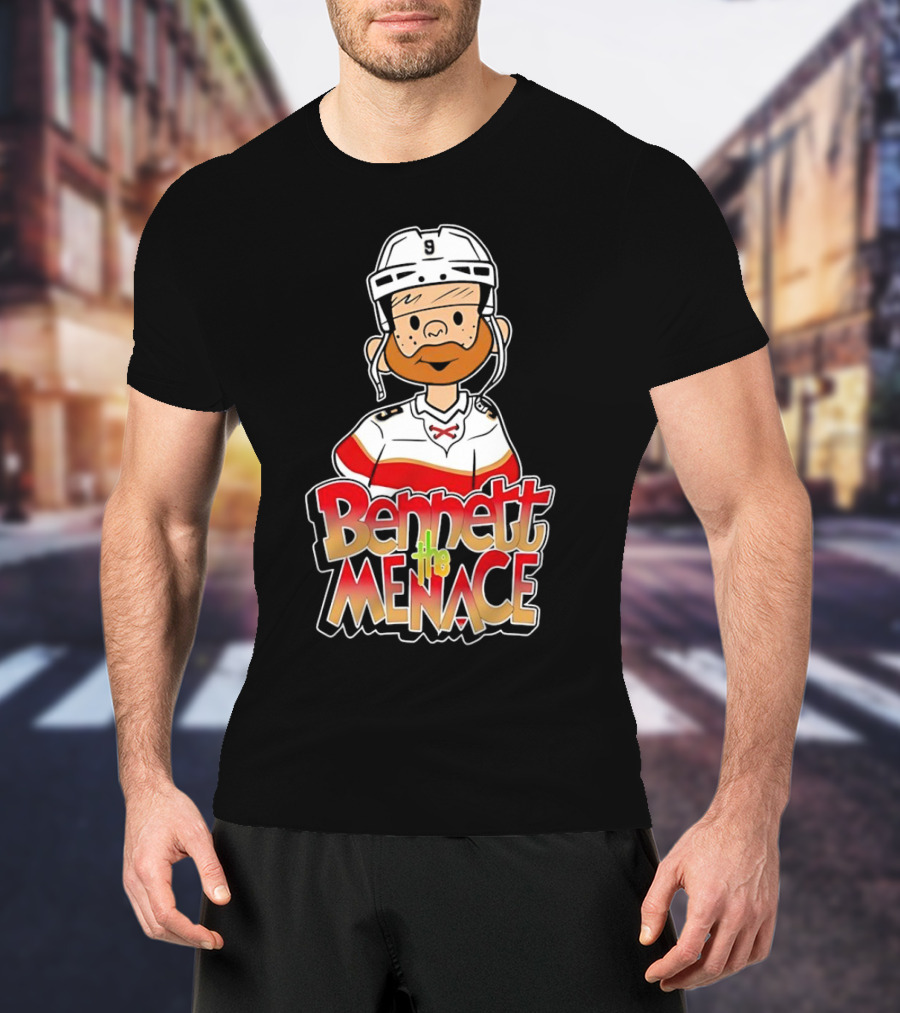 Bennett The Menace Florida Panthers Hockey Sam Bennett T-Shirt