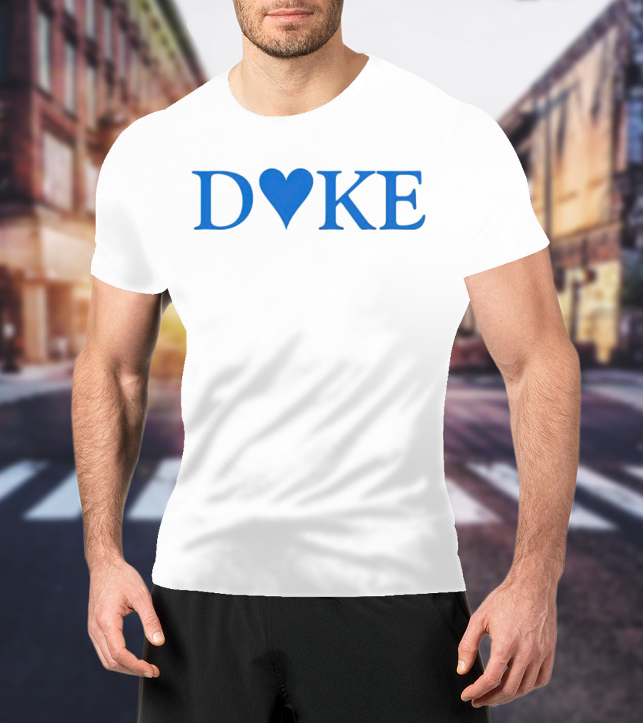 Duke Heart Blue Text T-Shirt