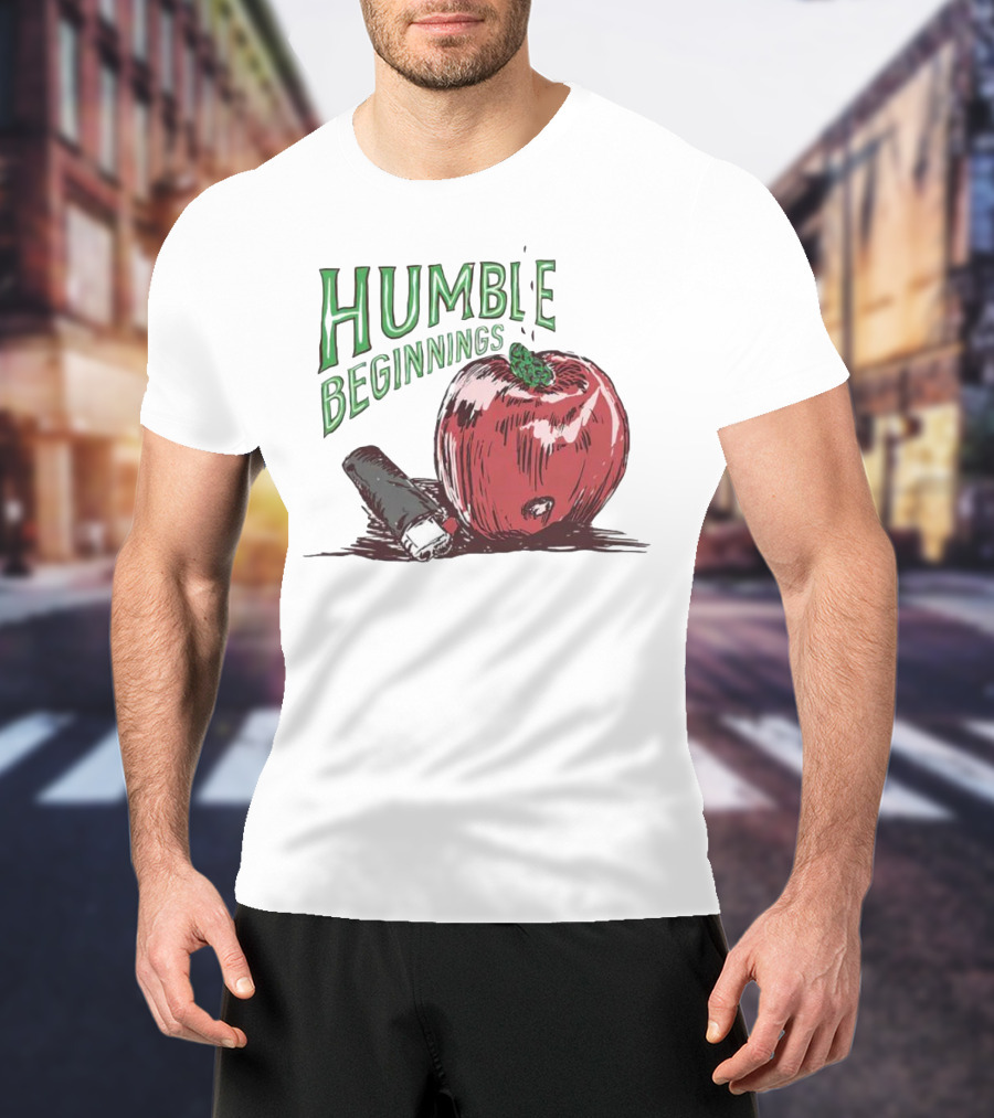 Humble Beginnings Apple With Pencil T-Shirt