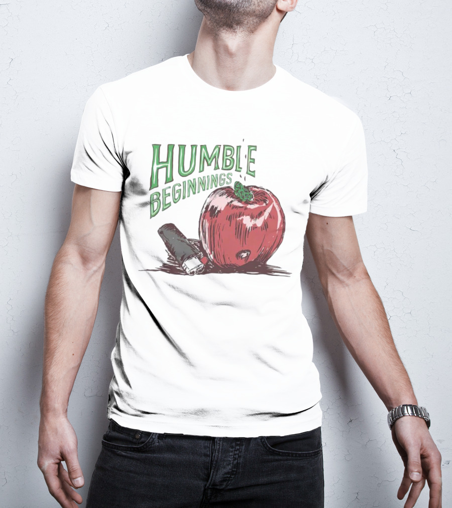 Humble Beginnings Apple With Pencil T-Shirt