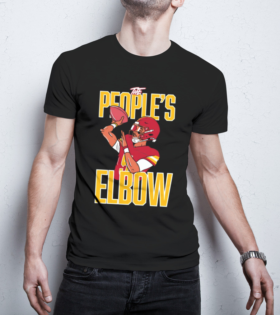 The People’s Elbow Washington Commanders Football Player Quarterback T-Shirt