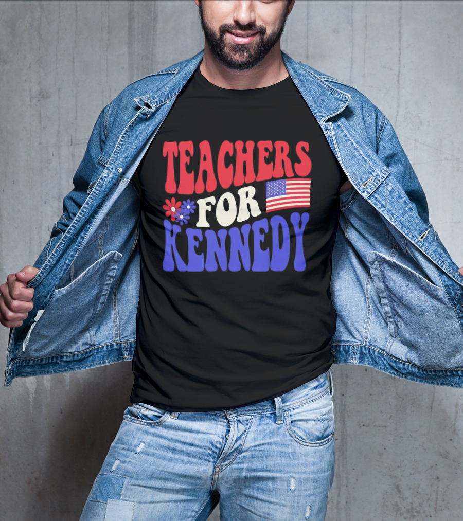 Teachers For Kennedy American Flag T-Shirt