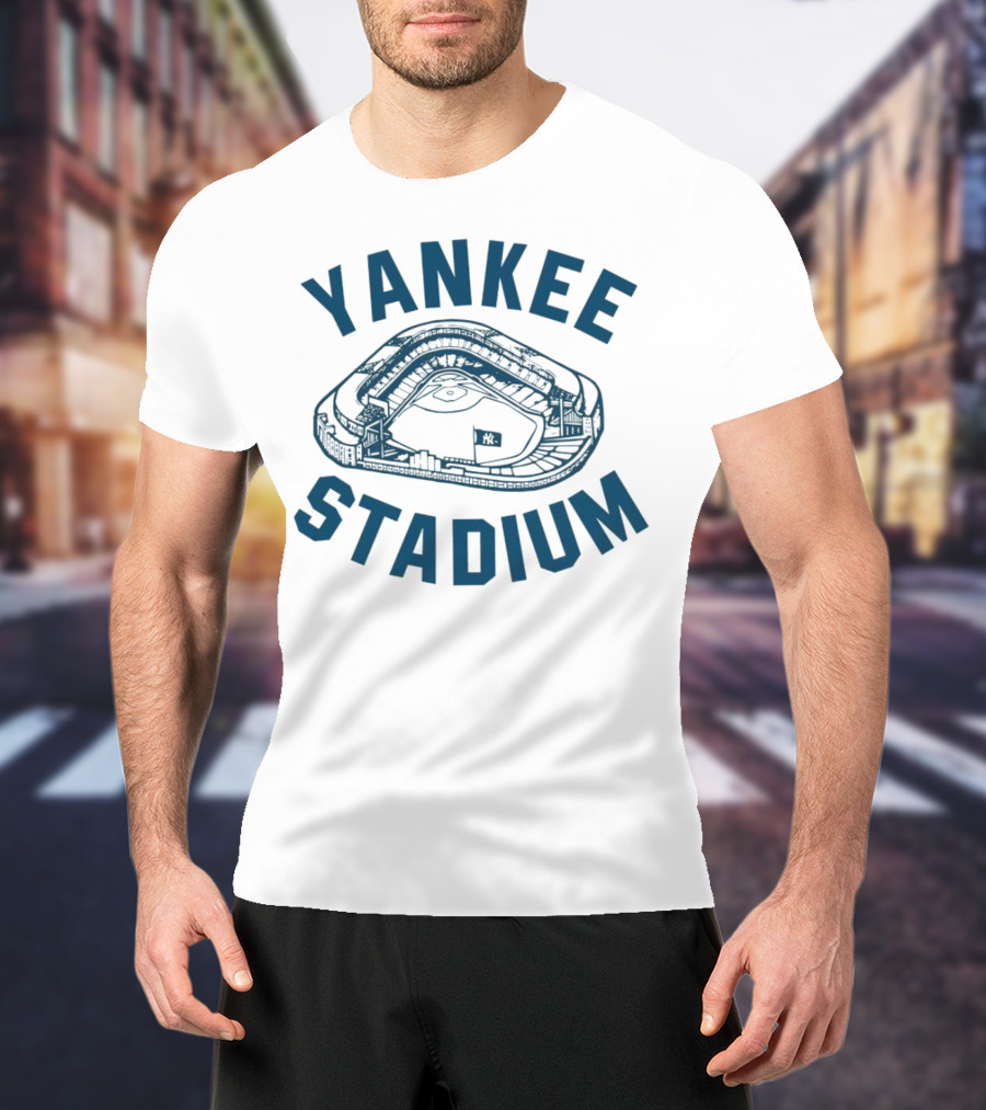 Yankee Stadium Baseball Illustration Yankees T-Shirt
