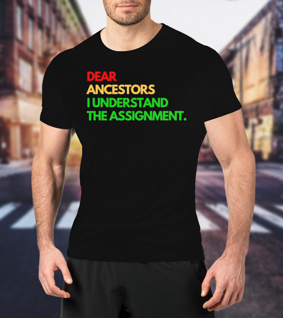Dear Ancestors I Understand The Assignment T-Shirt