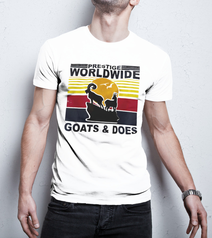 Prestige Worldwide Goats And Does Vintage Sunset T-Shirt