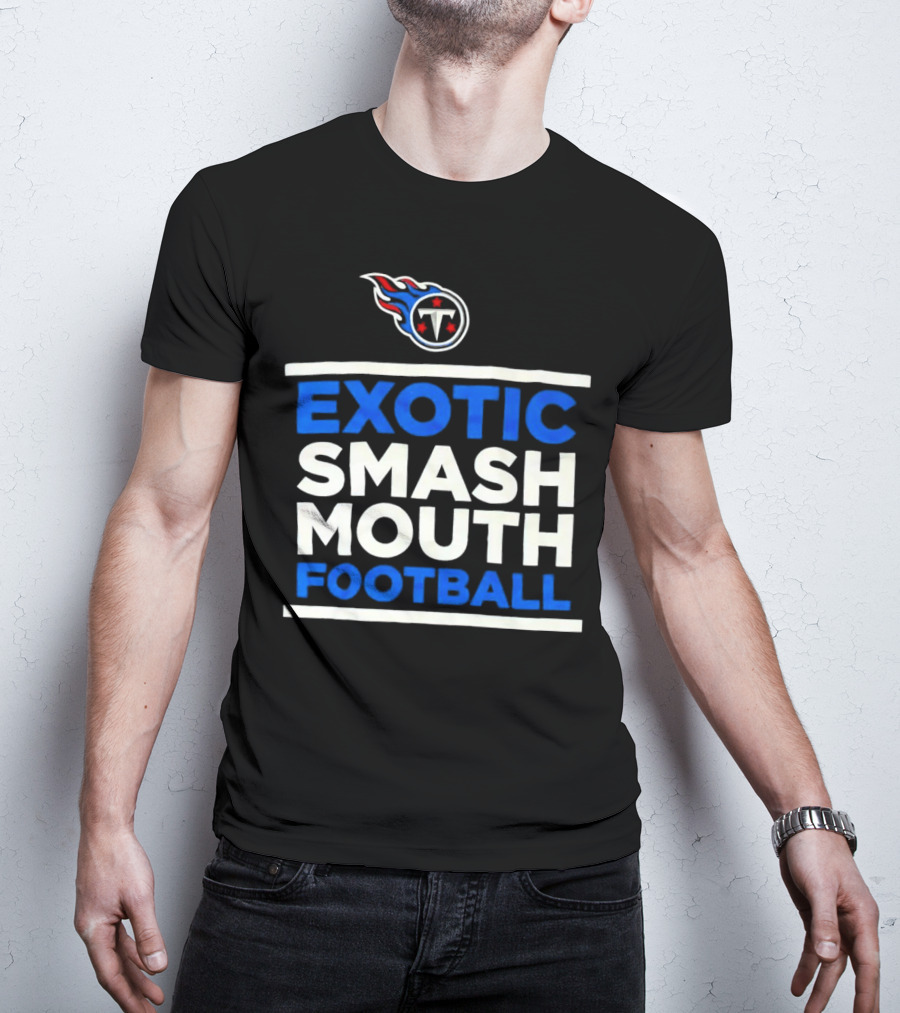 Tennessee Titans Exotic Smash Mouth Football T-Shirt