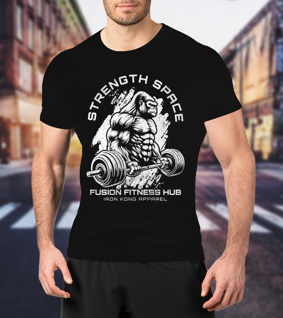 Strength Space Fusion Fitness Hub Iron Kong T-Shirt