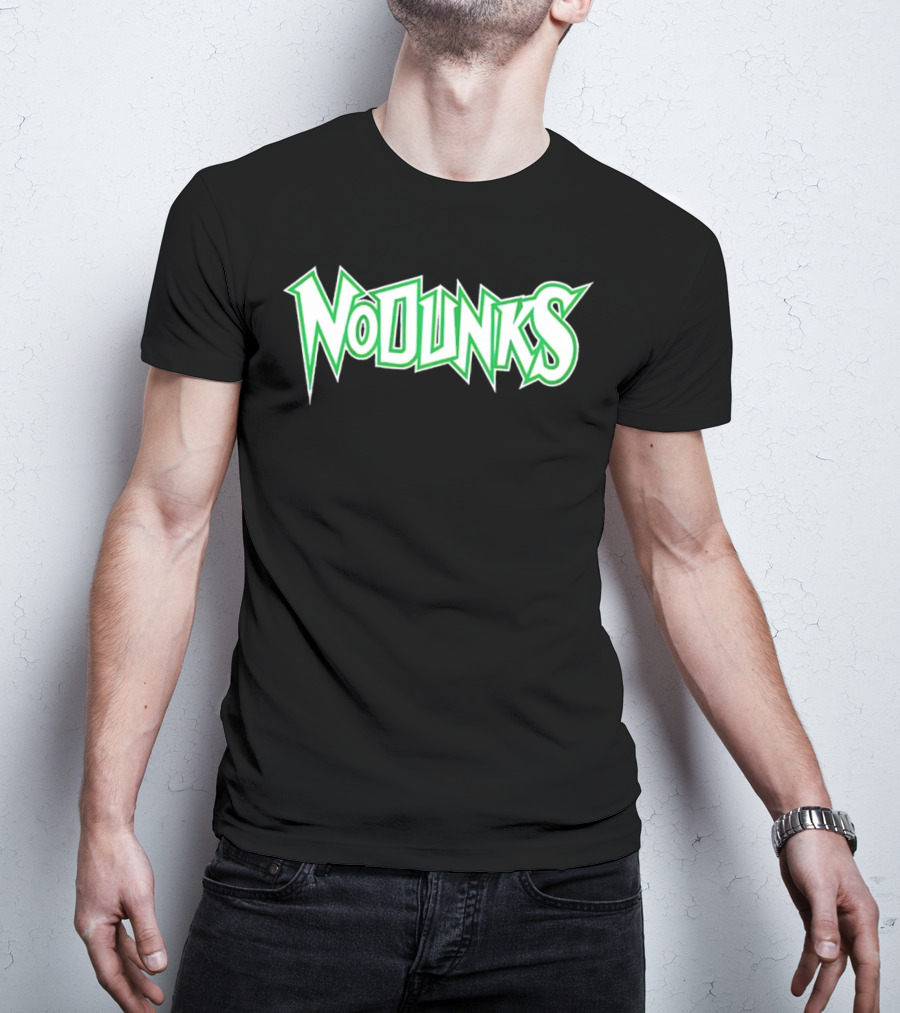 Minnesota Timberwolves No Dunks Bold Green Text T-Shirt