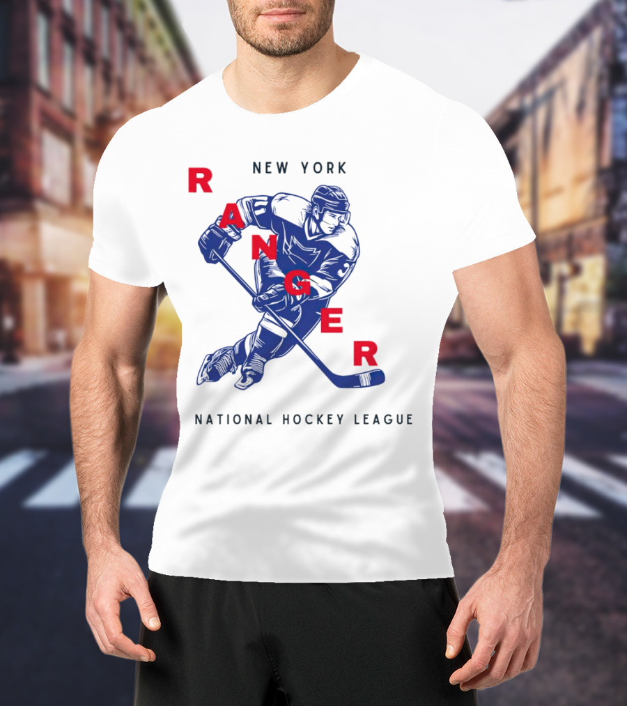 New York Ranger National Hockey League Vintage Player T-Shirt