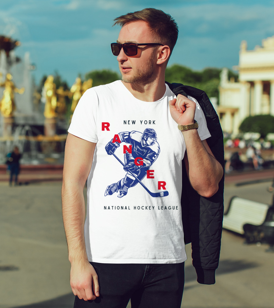 New York Ranger National Hockey League Vintage Player T-Shirt