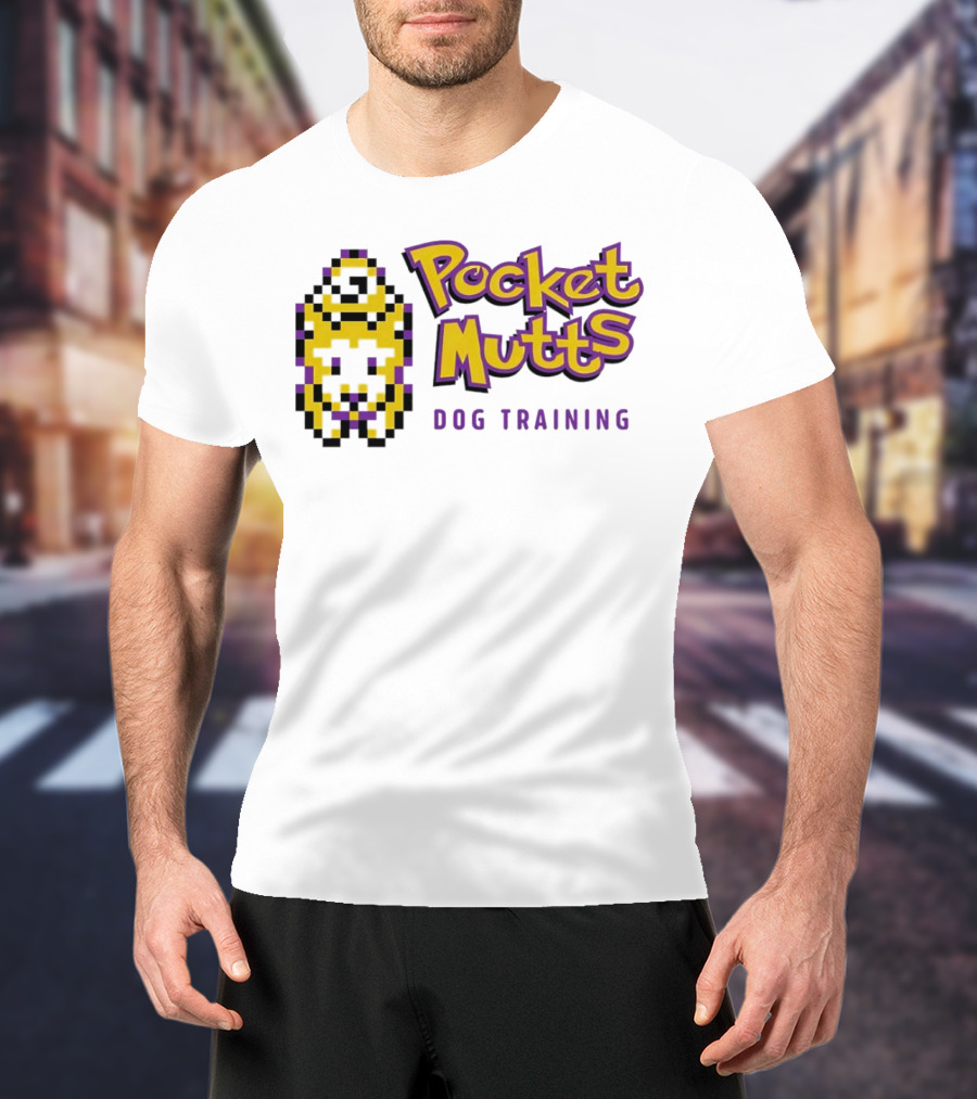 Pocket Mutts Dog Training Pixel T-Shirt