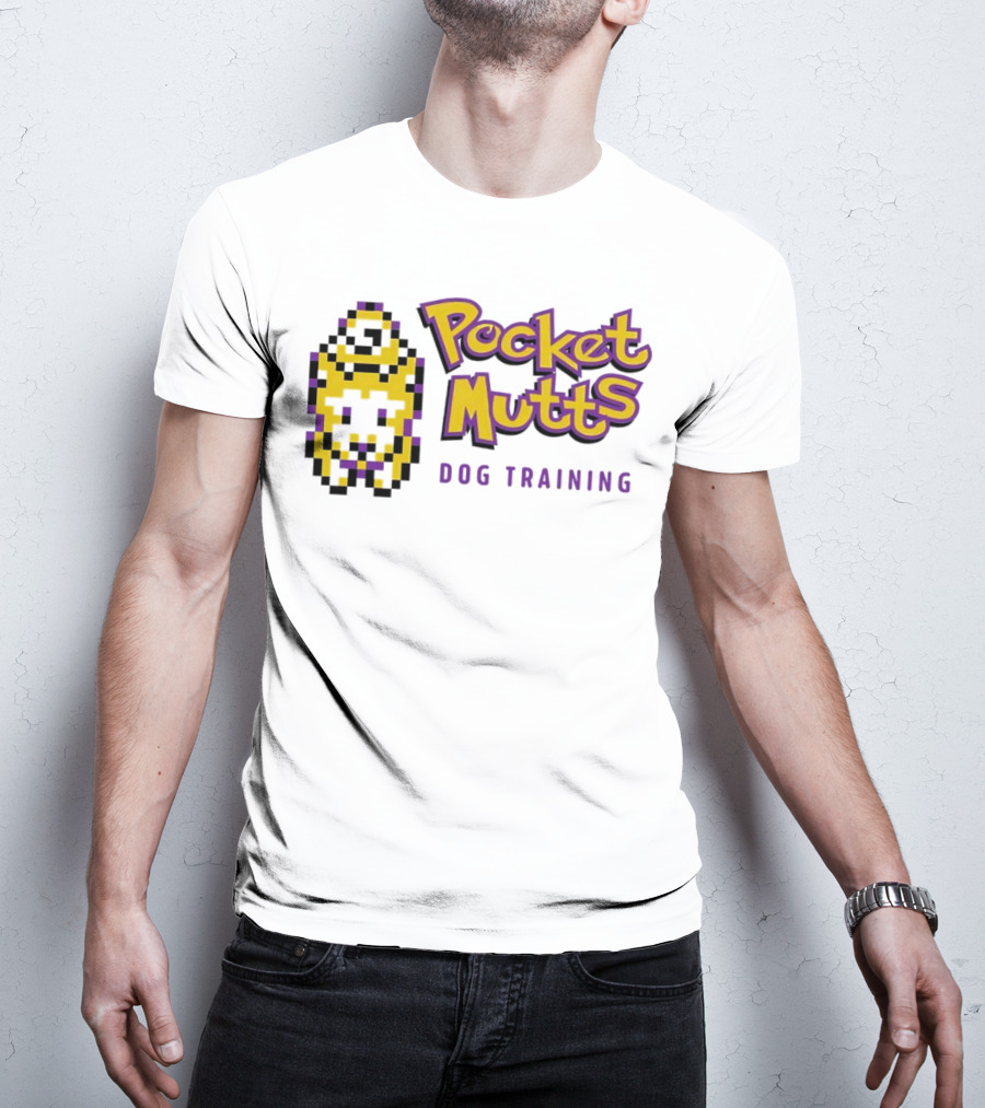 Pocket Mutts Dog Training Pixel T-Shirt