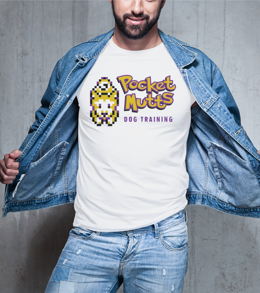 Pocket Mutts Dog Training Pixel T-Shirt