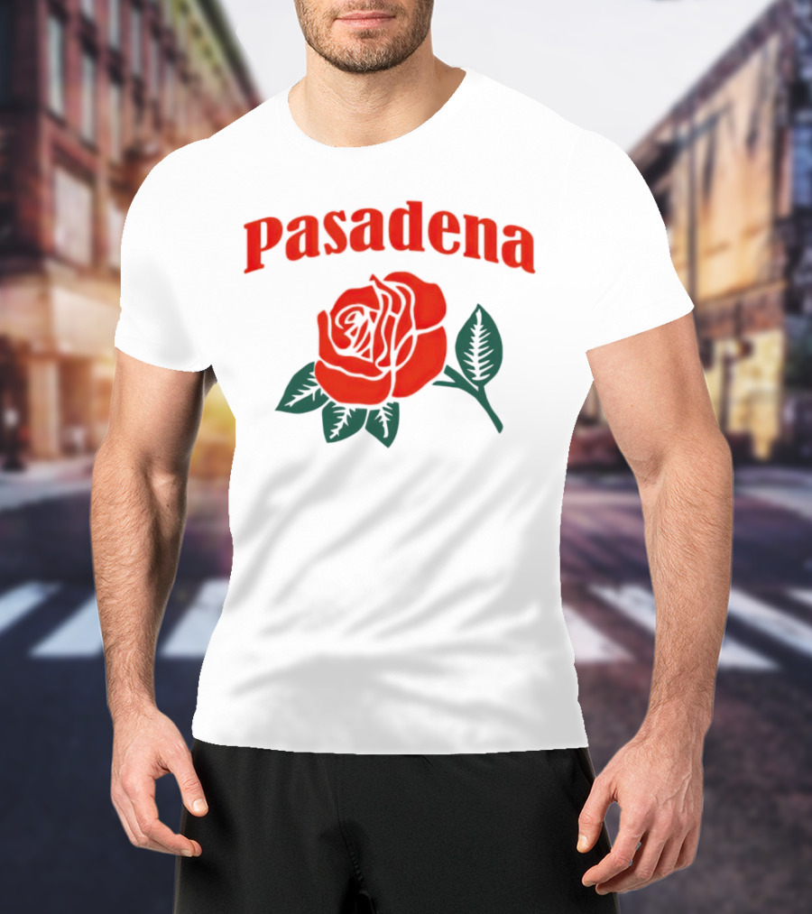 Pasadena Vintage Red Rose T-Shirt