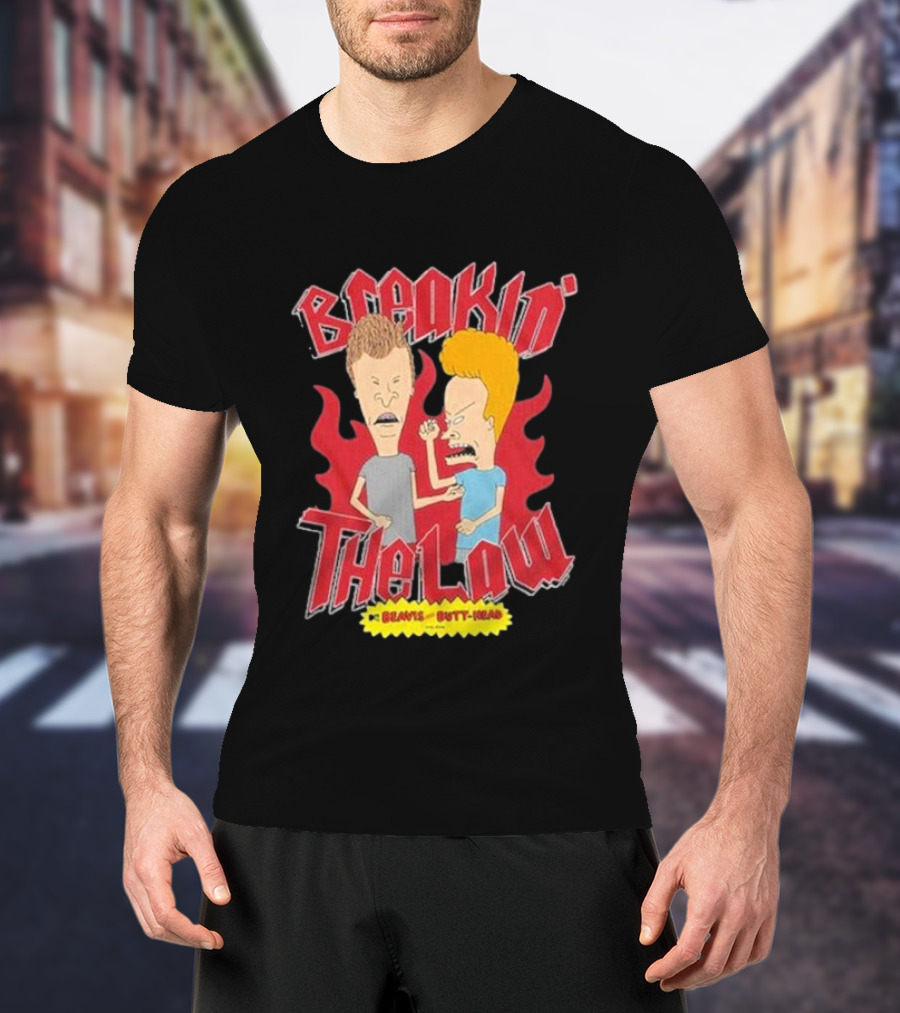 Beavis And Butt-Head Breakin The Law T-Shirt