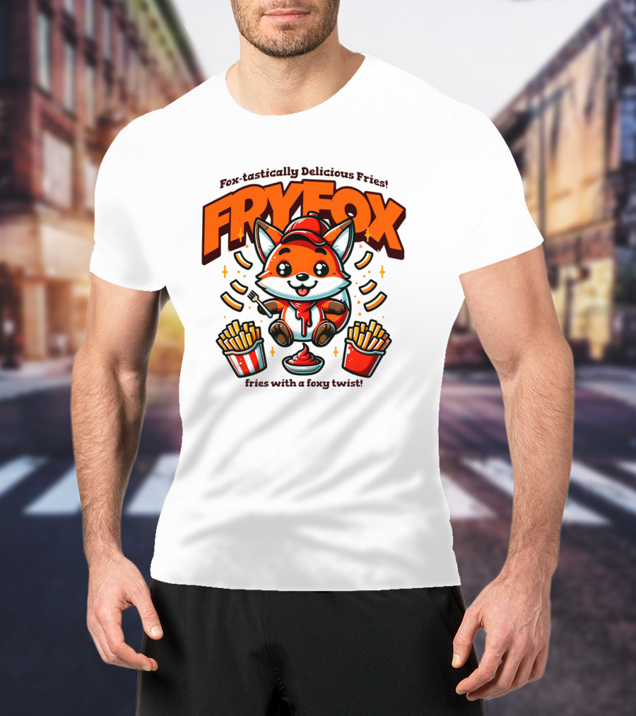 FRYFOX Fox-tastically Delicious Fries With A Foxy Twist T-Shirt