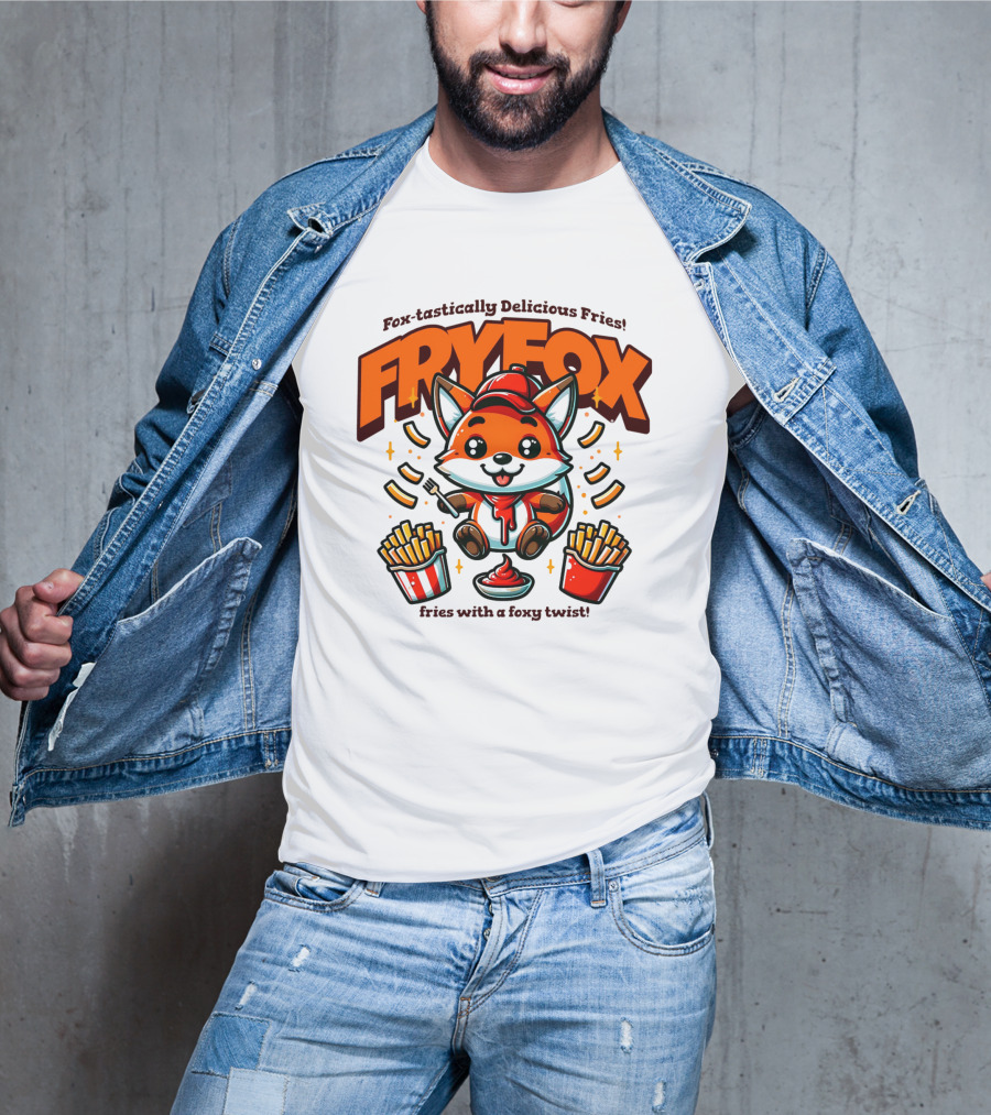 FRYFOX Fox-tastically Delicious Fries With A Foxy Twist T-Shirt