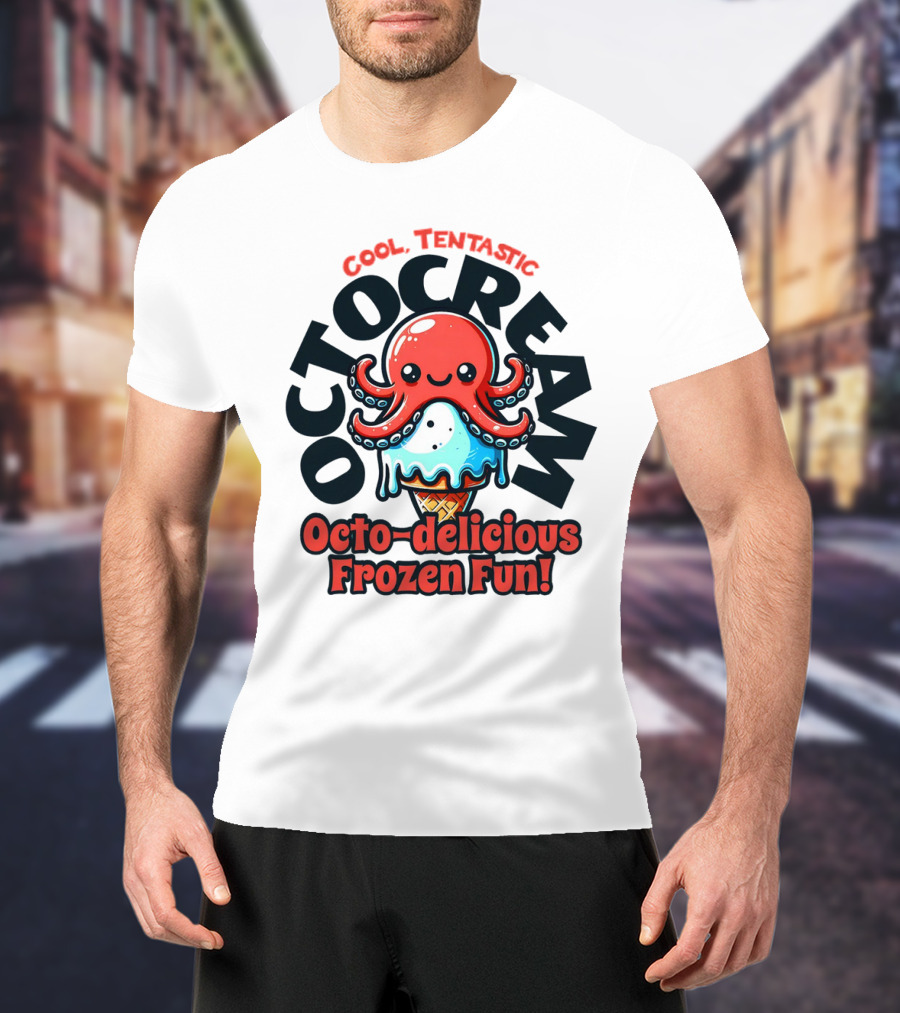 Cool Tentastic Octo-delicious Frozen Fun Octocream T-Shirt